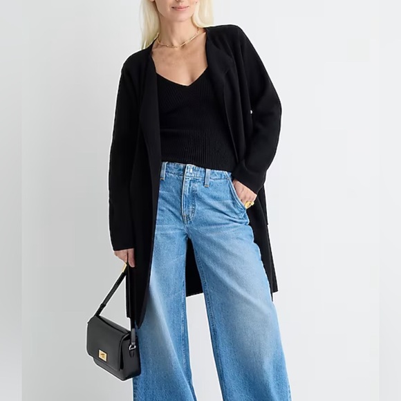 NWT - J. Crew Women’s Merino Wool Blended Juliette Sweater Blazer - Size L - Picture 2 of 11